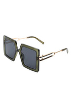 Square  Oversize Large Flat Top Fashion Sunglasses