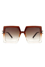 Square  Oversize Large Flat Top Fashion Sunglasses