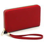 Saffiano Zip Around Wallet Wristlet