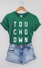 Retro Touchdown Graphic Tee T-Shirt