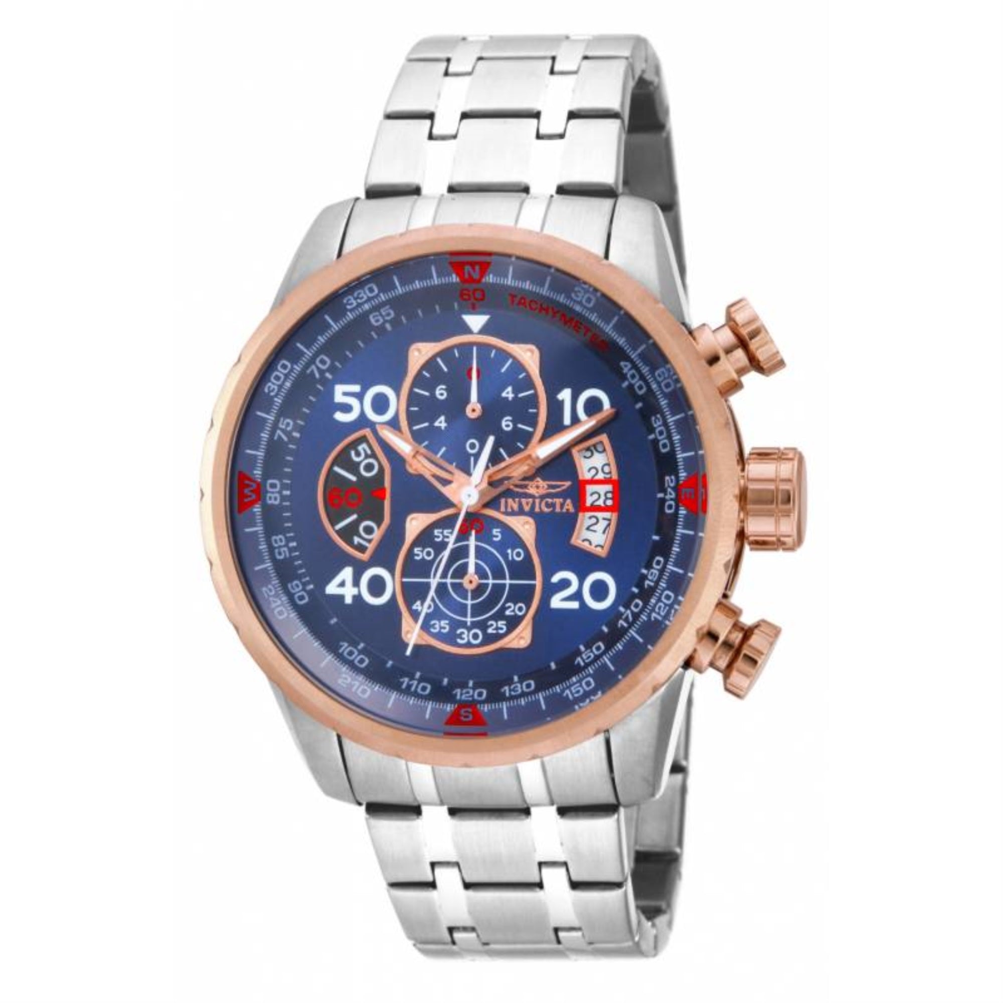 Invicta Men's 17203 Aviator Quartz Chronograph Blue Dial Watch