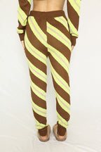 Striped Knit Sweater Set
