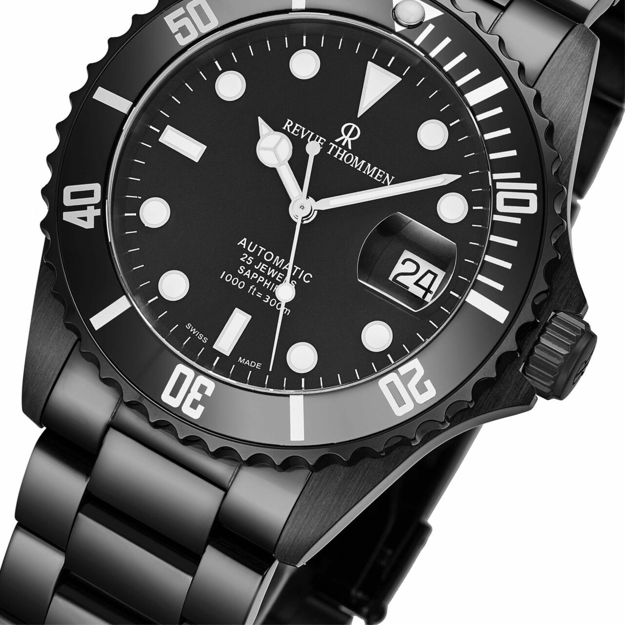 Revue Thommen 17571.2177 Diver Black Dial Stainless Steel Swiss Automatic Watch