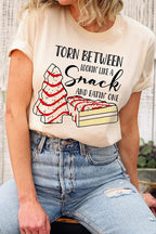 Torn Between Lookin Like a Snack and Eatin One Women’s Tee T-Shirt