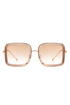 Classic Square Retro Tinted Fashion Sunglasses