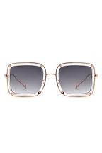 Classic Square Retro Tinted Fashion Sunglasses