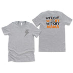 Witchy Mama Lightning Bolt Front & Back  Tee