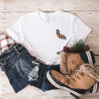 Retro Ho Ho Ho Front & Back Graphic Tee