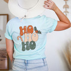 Retro Ho Ho Ho Front & Back Graphic Tee