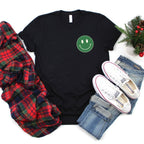 Merry Mama Checkered Front & Back Graphic Tee