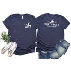 North Pole University Front & Back Graphic Tee