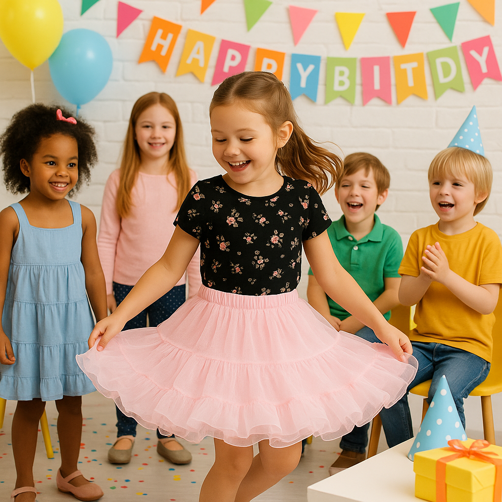 Malco Modes Girls Petticoat Crinoline Underskirt â?? Fluffy Puffy Princess Tutu Slip | Flower Girl, Birthday Party, Ballet, Halloween Costume Dress-Up