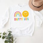 Happy Life Graphic Sweatshirt