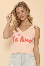 Te Amo tie tank
