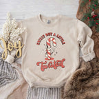 A Little Twisted Candy Cane Graphic Sweatshirt