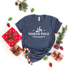 North Pole University Short Sleeve Graphic Tee
