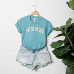 Faith In God Short Sleeve Graphic Tee T-Shirt