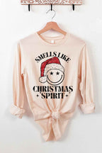 CHRISTMAS SPIRIT LONG SLEEVE TEE