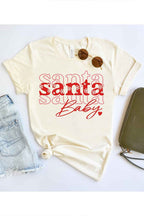 SANTA BABY CHRISTMAS GRAPHIC Tee T-Shirt / T-SHIRT
