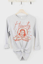 HOWDY COWGIRL LONG SLEEVE TEE