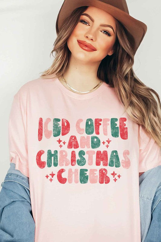 ICED COFFEE CHEERS GRAPHIC Tee T-Shirt / T-SHIRT