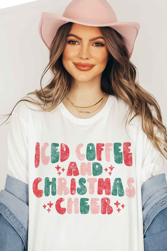 ICED COFFEE CHEERS GRAPHIC Tee T-Shirt / T-SHIRT
