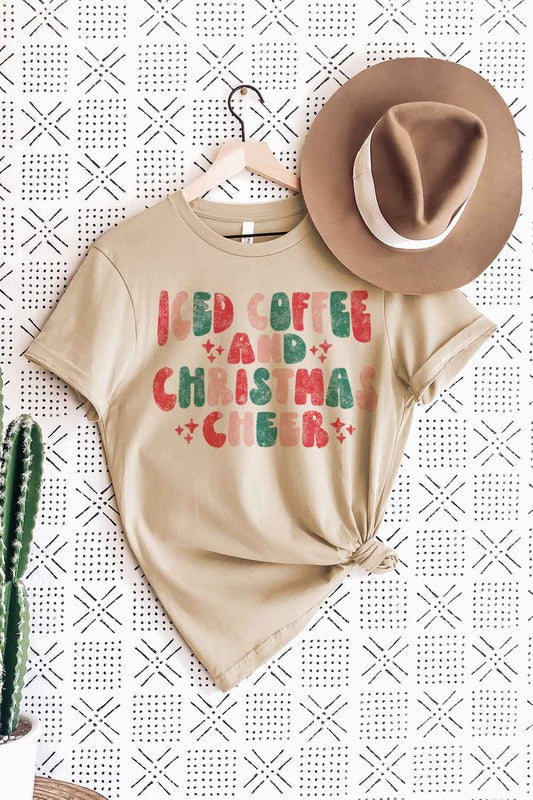 ICED COFFEE CHEERS GRAPHIC Tee T-Shirt / T-SHIRT