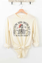CHRISTMAS SKELETON LONG SLEEVE TEE