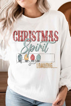 LOADING CHRISTMAS SPIRIT PLUS SIZE SWEATSHIRT