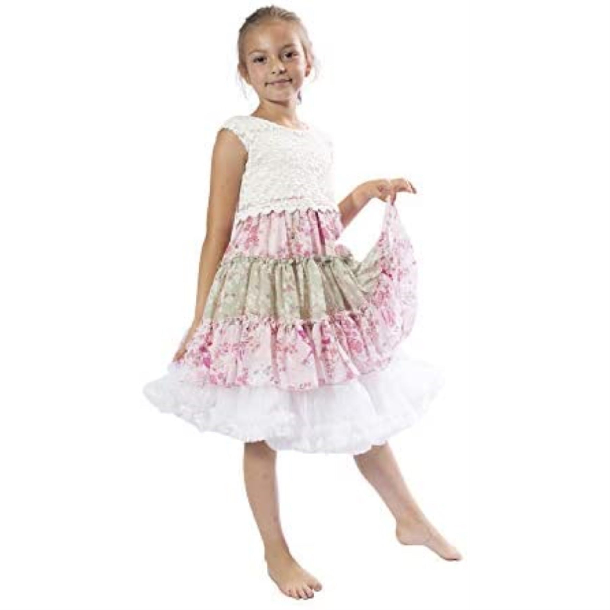 Petticoats & Pettipants 1810 Ladies Vintage Little Betty Child Petticoats-White malcomodes-biz.myshopify.com