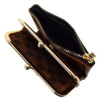 CM Monogram Bifold Kiss Lock Wallet