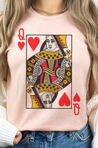 QUEEN OF HEARTS Tee T-Shirt PLUS SIZE