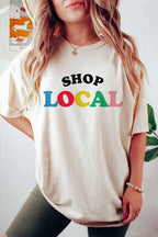SHOP LOCAL Tee T-Shirt PLUS SIZE