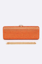 Slim Crystal Pave Box Clutch