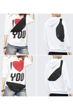 Large Crossbody Fanny Pack with 4-Zipper Pockets