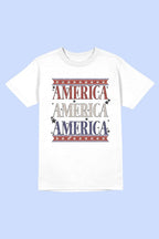 AMERICANA PATRIOTIC Tee T-Shirt PLUS SIZE