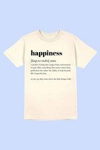 HAPPINESS DEFINITION DICTIONARY Tee T-Shirt PLUS SIZE