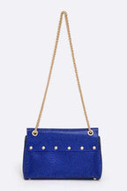 Rhinestone All Over Iconic Shoulder Bag