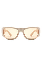 Geometric Wrap Around Fashion Square Sunglasses