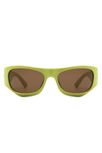 Geometric Wrap Around Fashion Square Sunglasses