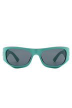 Geometric Wrap Around Fashion Square Sunglasses