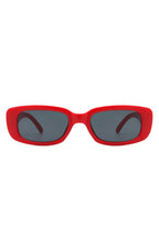 Rectangle Narrow Retro Fashion Slim Sunglasses