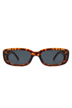 Rectangle Narrow Retro Fashion Slim Sunglasses