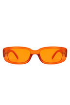 Rectangle Narrow Retro Fashion Slim Sunglasses
