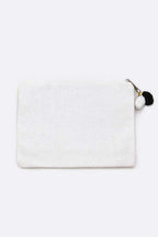 Fleur De Lis Seed Beads Pouch
