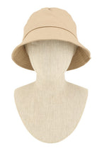 Short Brim Solid Canvas Cotton Bucket Hat