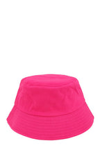 Short Brim Solid Canvas Cotton Bucket Hat