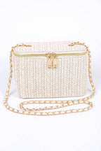 Straw Cosmetic Box Swing Bag