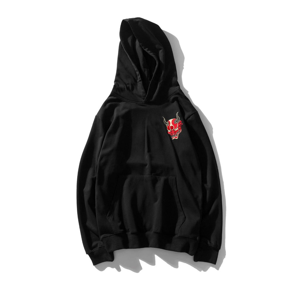 KH9060 Red Oni Embroidered Hoodie