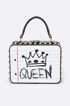 QUEEN LOVE Iconic Top Handle Box Swing Bag